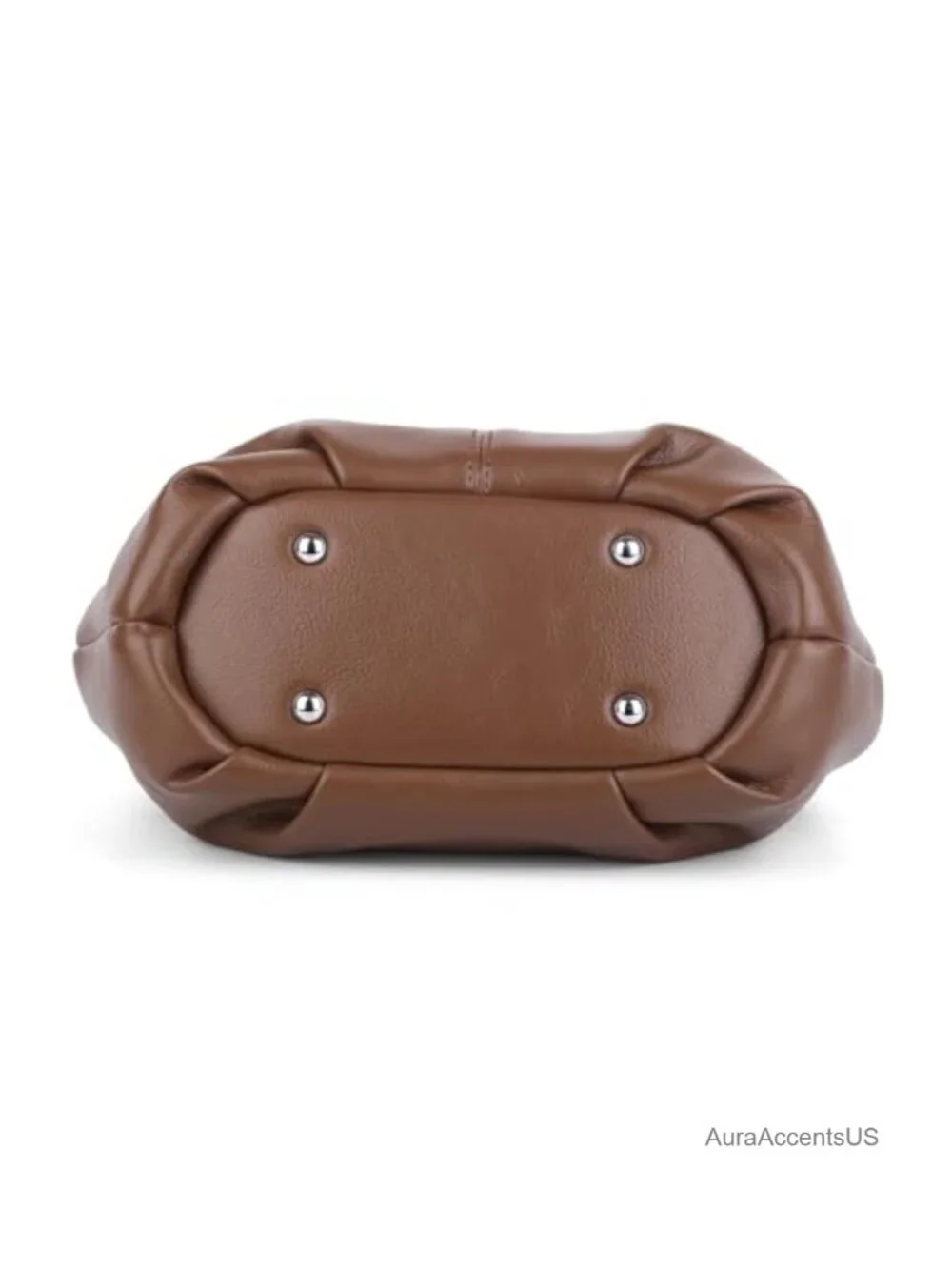 Slouchy PU Leather Kiss Lock Crossbody Hobo Bag Purse